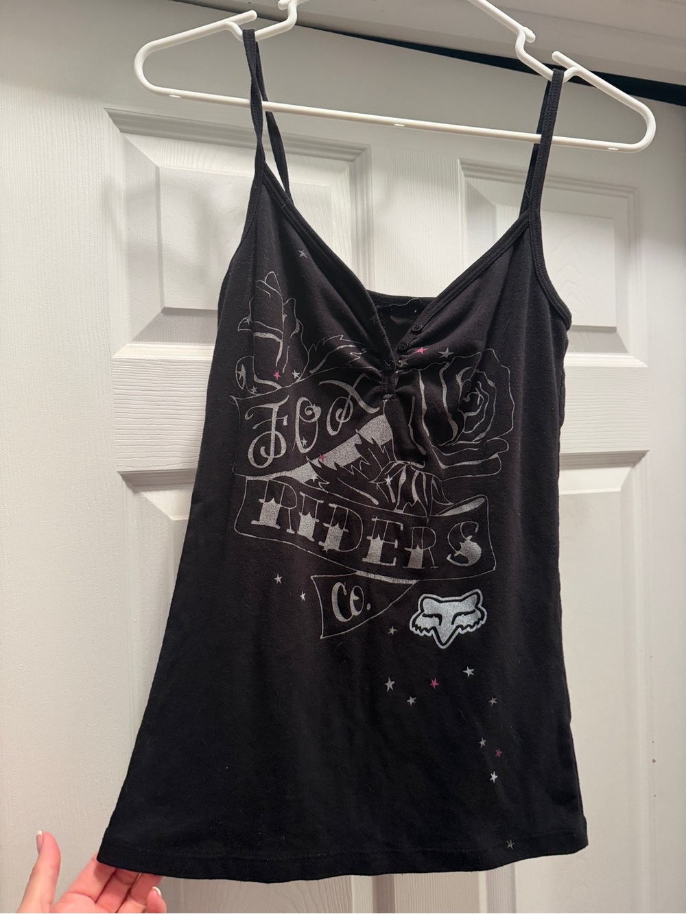Fox Black Graphic Camisole with Front Logo
